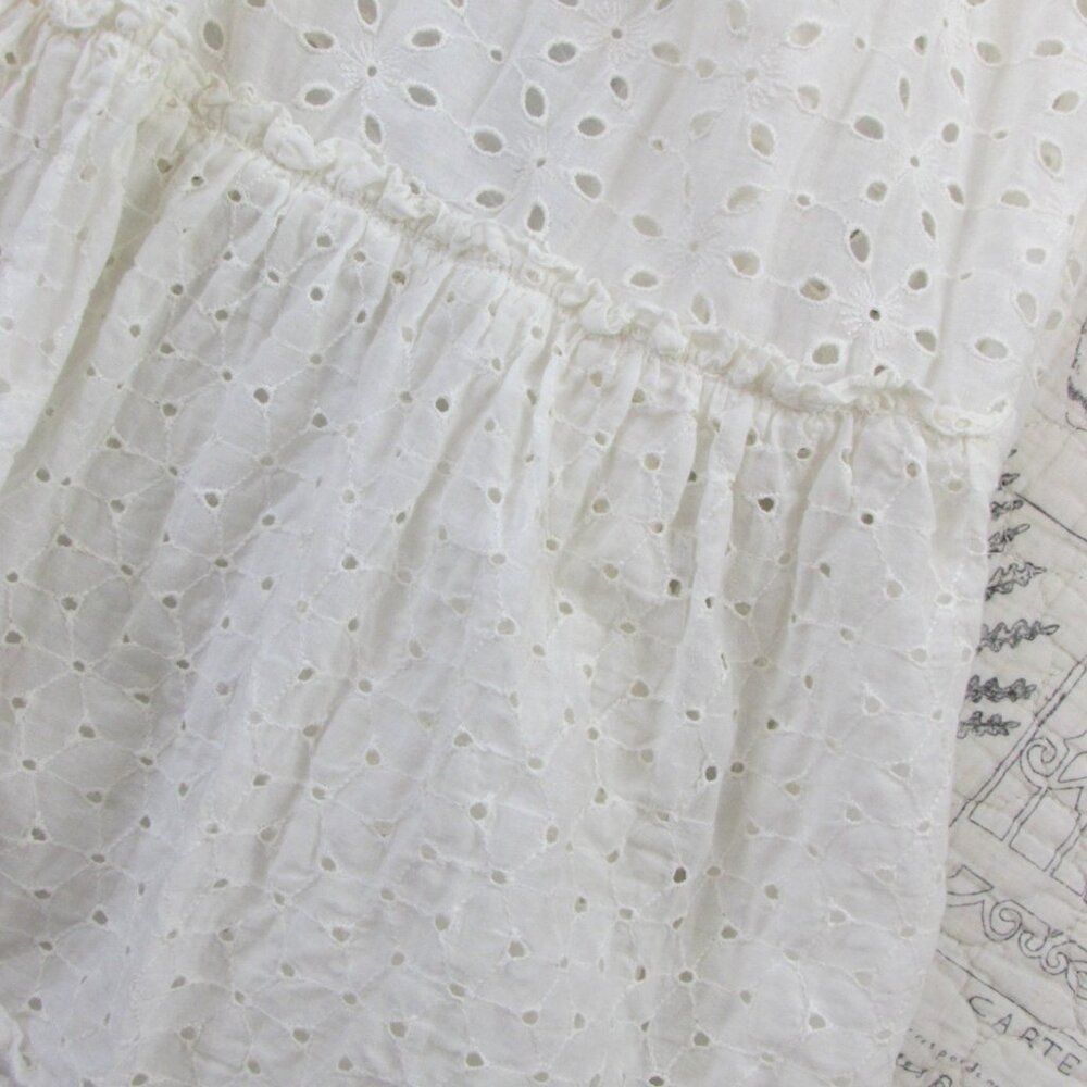 Anthropologie White Eyelet Maxi Dress - Picture 6 of 16